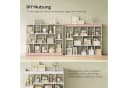 Woltu Bücherregal 13 Fächer Weiß/Schwarz Holz Bild 5
