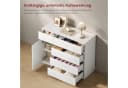 Woltu Kommode Modern Weiß 5 Schubladen 1 Schrank Bild 4