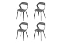 Woltu Esszimmerstuhl 4er Set Grau Modern Bild 2