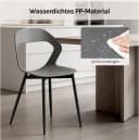 Woltu Esszimmerstuhl 4er Set Grau Modern Bild 4