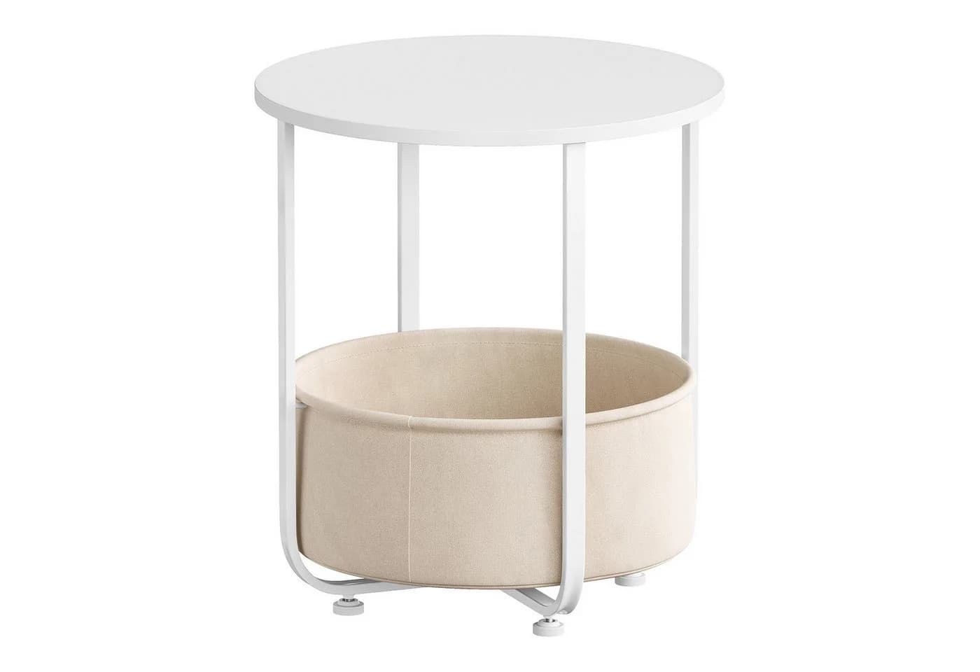 Woltu Beistelltisch Klein Mit Abnehmbarem Stoffkorb Für Wohnzimmer Schlafzimmer - Bild 4