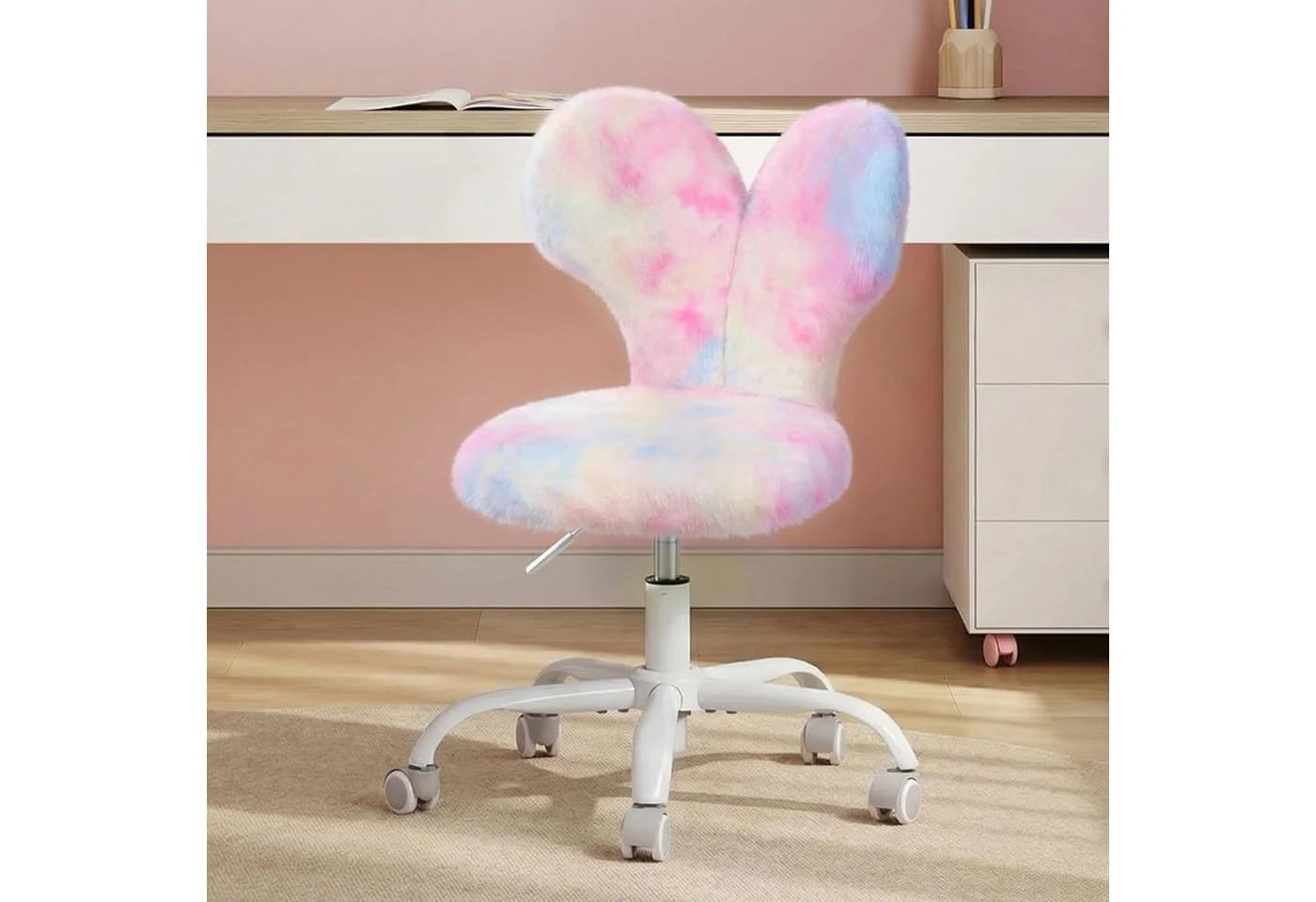 Woltu Kinderstuhl Hasenform Rosa 360° Drehfunktion - Bild 2