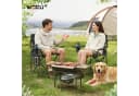 Woltu Campingstuhl 2er-Set Klappbar Schwarz Grau Blau Bild 1