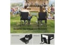Woltu Campingstuhl 2er-Set Klappbar Schwarz Grau Blau Bild 4