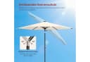WOLTU Sonnenschirm 300 cm mit Solar-LED-Beleuchtung und Kurbel Bild 3