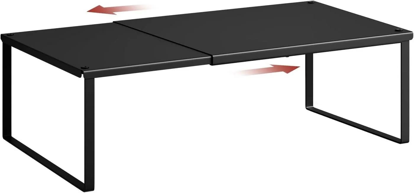 Woltu Gewürzregal Schwarz Ausziehbar Metall - Bild 2