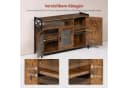 Woltu Sideboard Braune Holzoptik mit Metall Bild 5