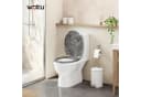 Woltu WC-Sitz Rosa Marmor mit Softclose Absenkautomatik und Quick Release Bild 1