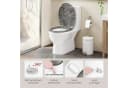 Woltu WC-Sitz Rosa Marmor mit Softclose Absenkautomatik und Quick Release Bild 4