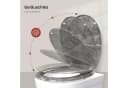 Woltu WC-Sitz Rosa Marmor mit Softclose Absenkautomatik und Quick Release Bild 5
