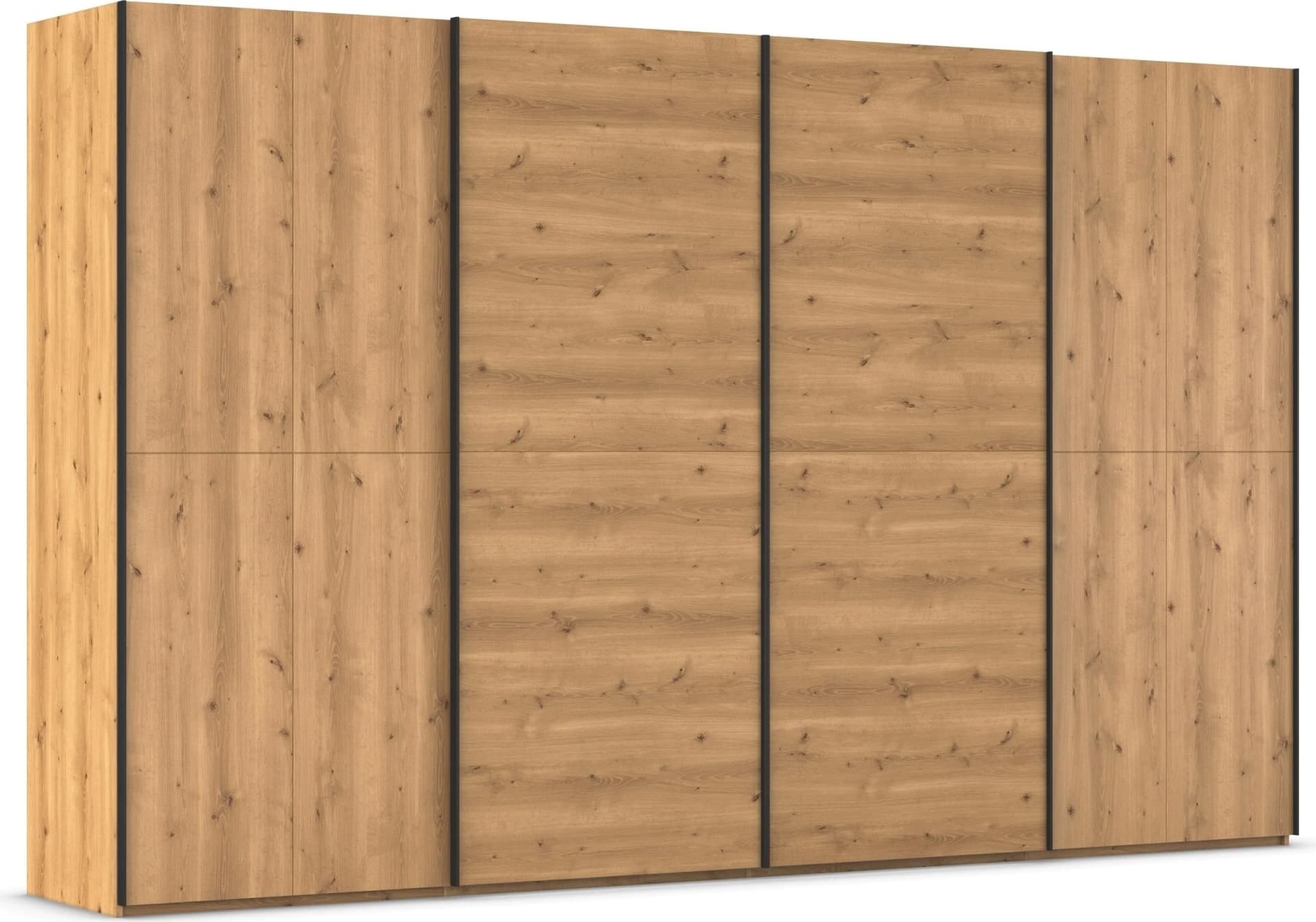 Rauch Schwebetürenschrank SCALE-WOOD Asteiche Schwarz