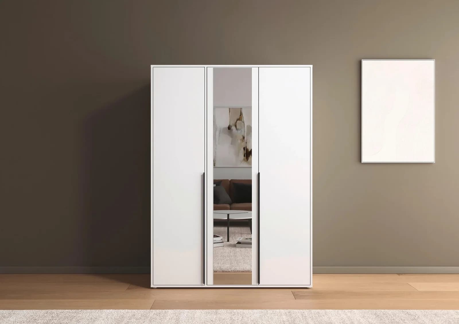 Rauch Nagata Kleiderschrank mit Drehtüren Alpinweiß