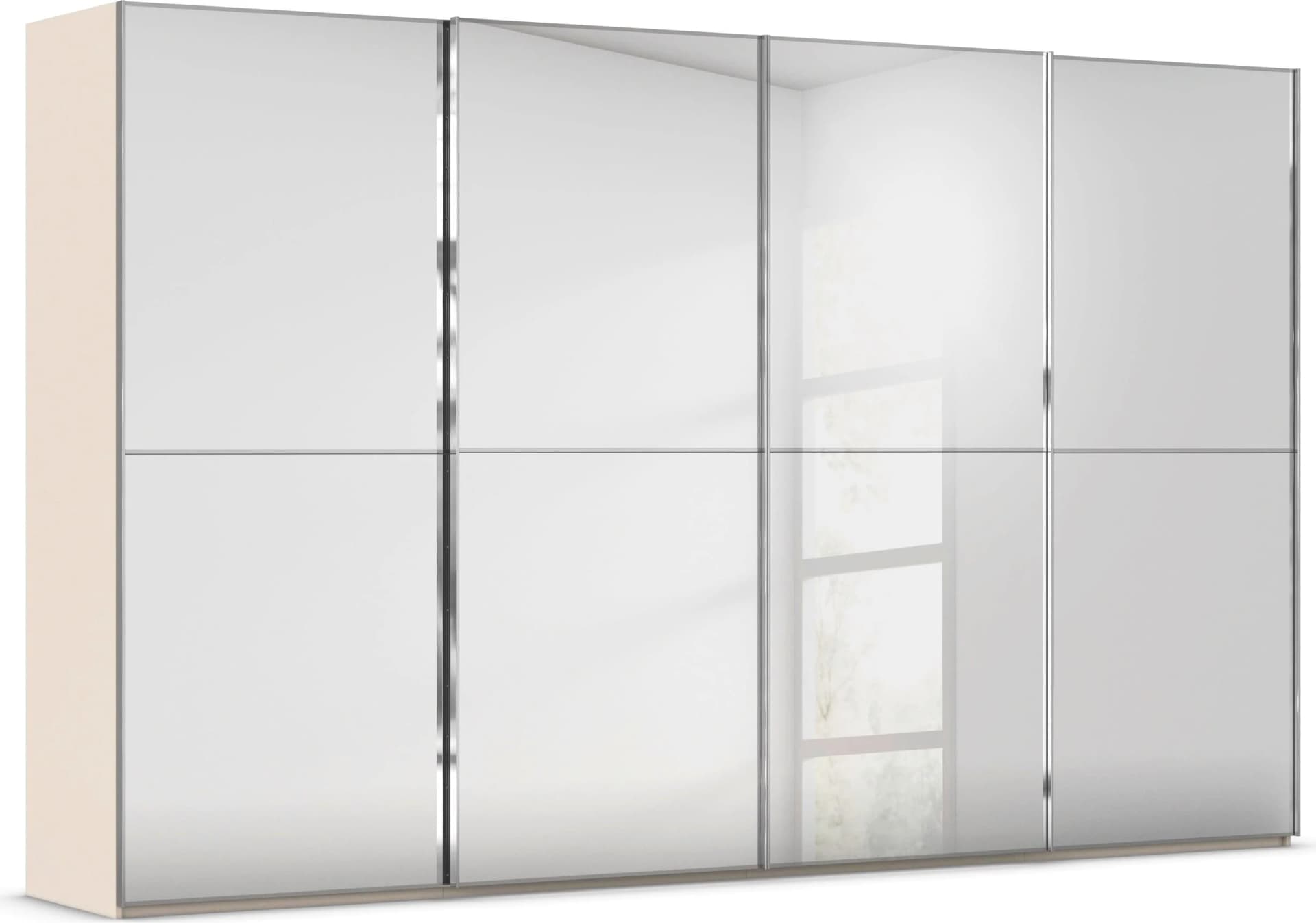 Rauch Schwebetürenschrank SCALE-DUO Beige mit Spiegelfront