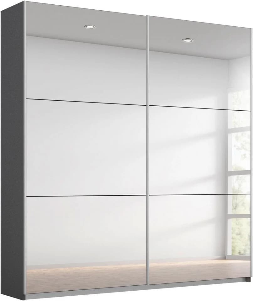 Rauch Schwebetürenschrank REFLECT Grau Metall - Bild 2