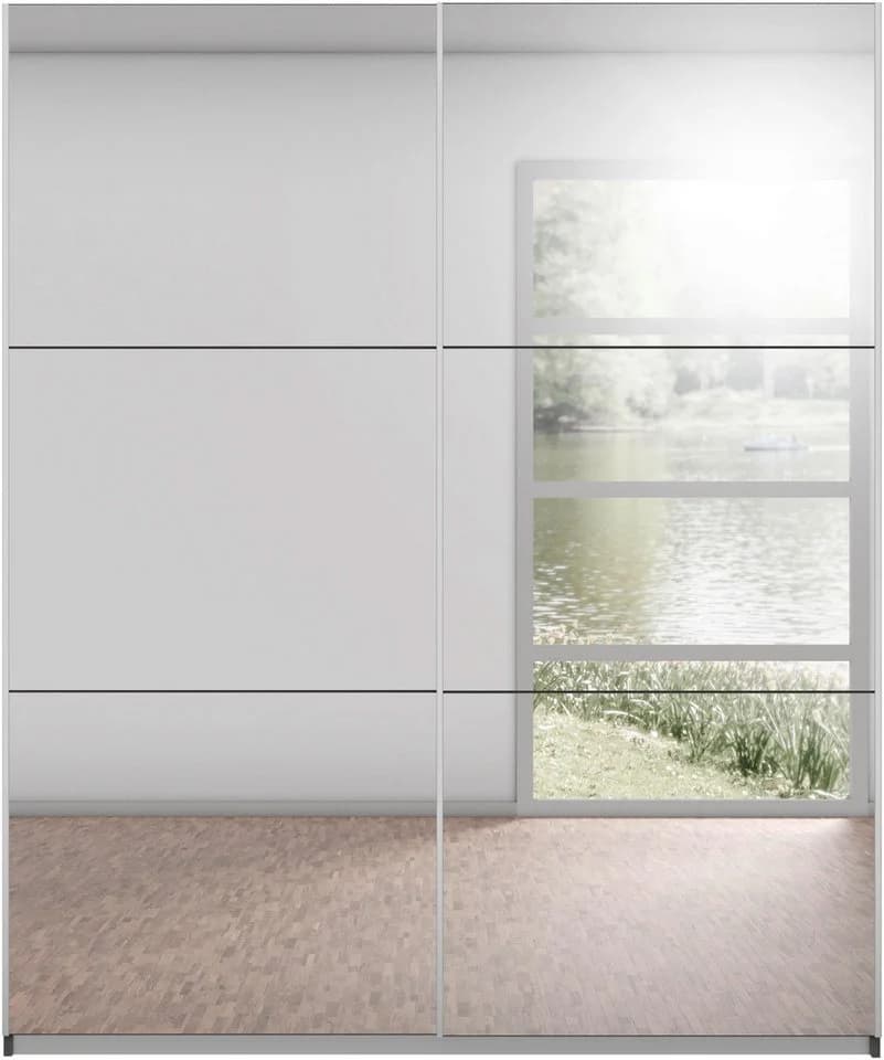 Rauch Schwebetürenschrank REFLECT Grau Metall - Bild 3
