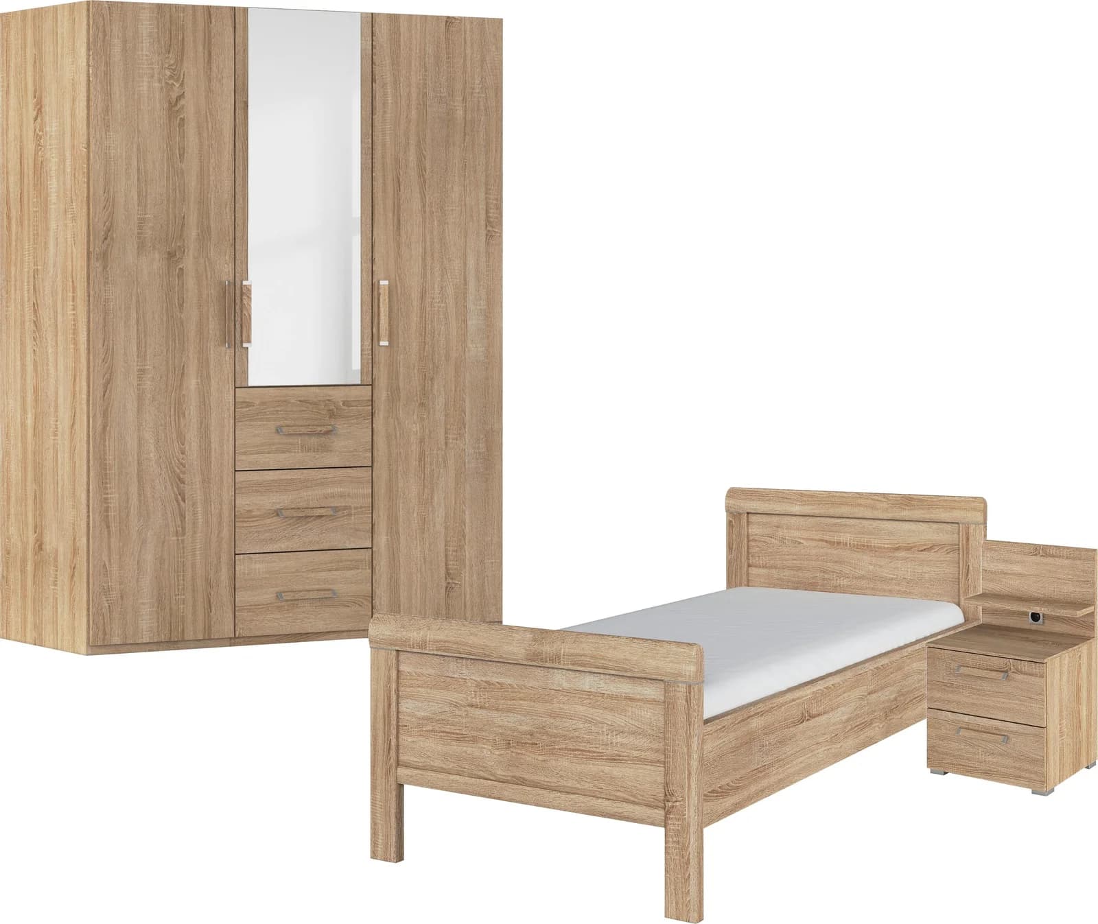 Schlafzimmer-Set RAUCH Evelyn Braun Eiche Sonoma