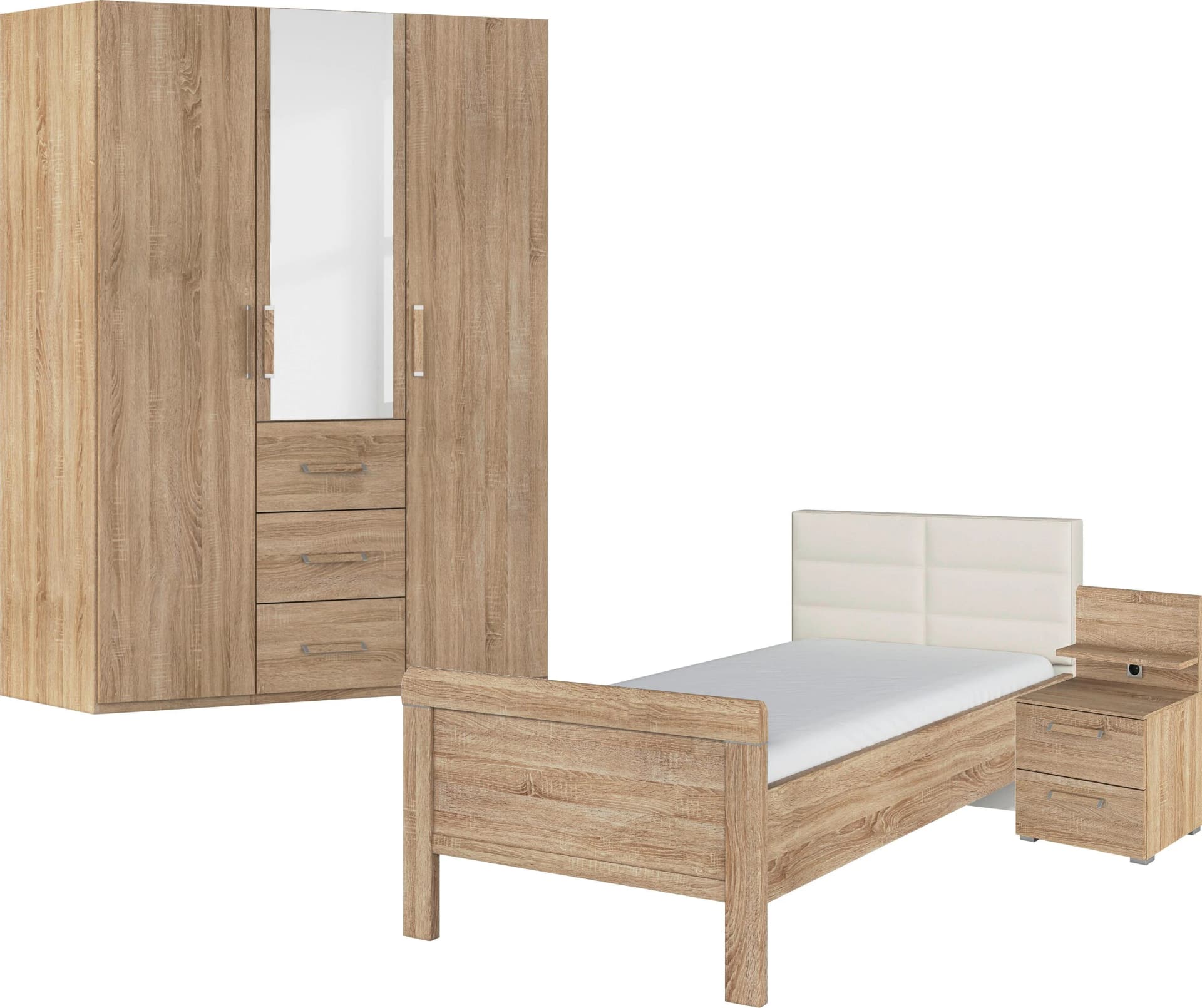 Schlafzimmer-Set RAUCH Evelyn Braun Eiche Sonoma
