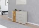 Schubkastenkommode RAUCH Sideboard Kommode Schubladenkommode KONA Beige (Champagner) Asteiche Massiv Bild 1