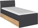 Stauraumbett RAUCH Doppelbett Einzelbett Graumetallic/Eiche Artisan Bild 2