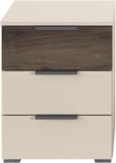 Nachtkommode RAUCH SAJO 3 Schubladen Beige Braun Holzwerkstoff Bild 4
