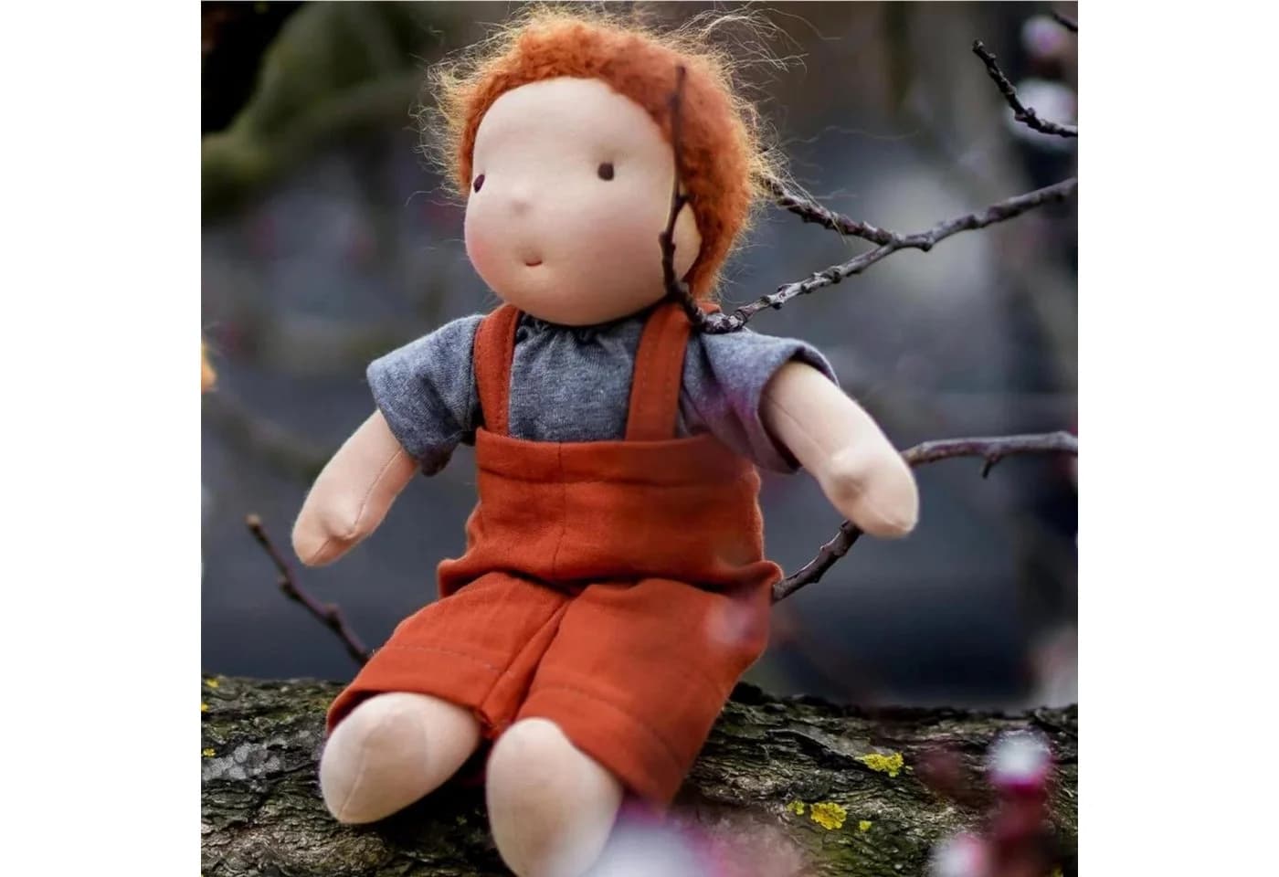 Chimpytoys Waldorfpuppe Bio-Baumwolle Naturpuppe