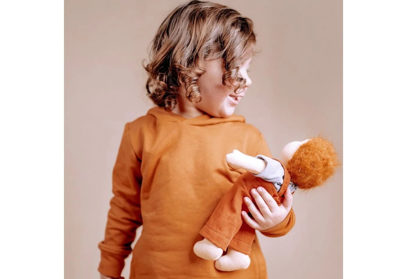 Chimpytoys Waldorfpuppe Bio-Baumwolle Naturpuppe - Bild 2
