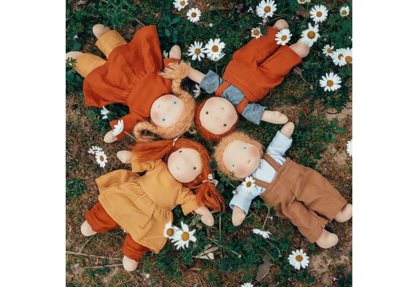 Chimpytoys Waldorfpuppe Bio-Baumwolle Naturpuppe - Bild 4