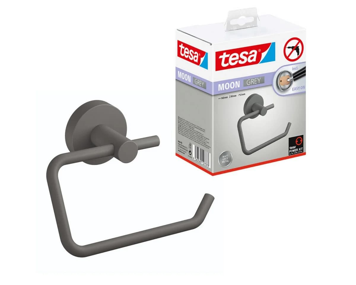 Toilettenpapierhalter TESA "MOON" Grau - Bild 2