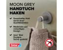 tesa Klebehaken MOON Handtuchhaken, Badezimmer, grau Bild 4