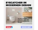 Tesa Duschregal Moon Duschkorb Selbstklebend Matt Grau Bild 3