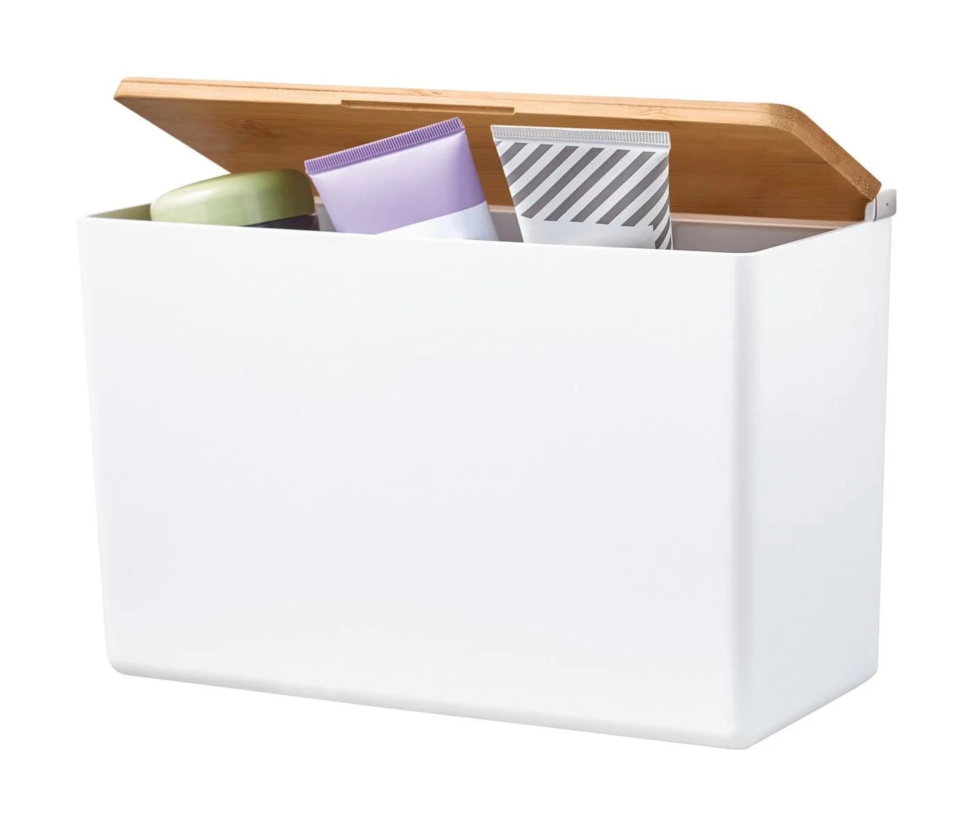 tesa Badorganizer BABOO Aufbewahrungsbox XL Weiß Bambus - Bild 2