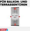 tesa Insektenschutz-Tür Aluminium Lamellen Vorhang Premium Schwarz Silber Bild 4