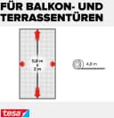 tesa Insektenschutz-Vorhang Magnetvorhang selbstschließend anthrazit Bild 4