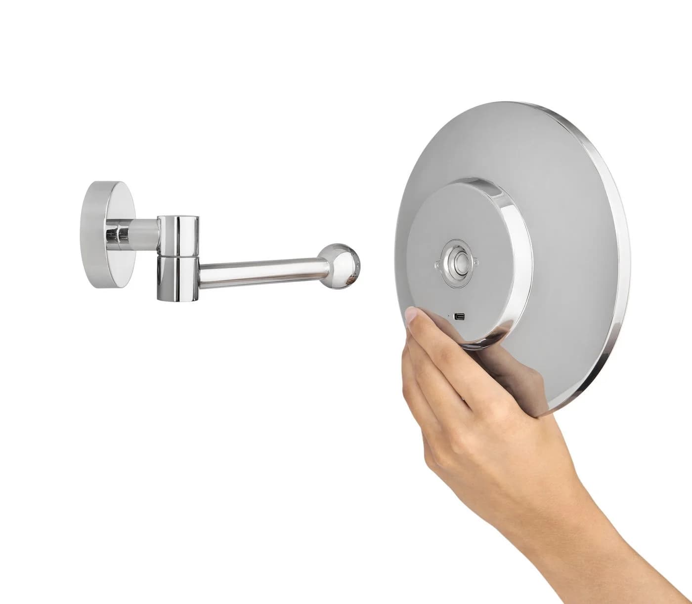 tesa Schminkspiegel Visioon Kosmetikspiegel mit Beleuchtung, Chrom, 5-fach Vergrößerung, Touch-Bedienung - Bild 4