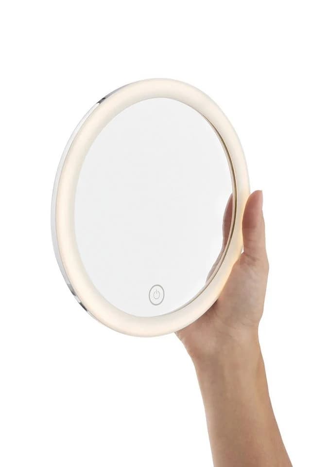 tesa Schminkspiegel Visioon Kosmetikspiegel mit Beleuchtung, Chrom, 5-fach Vergrößerung, Touch-Bedienung - Bild 5