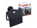 tesa Toilettenpapierhalter MOON BLACK mit Klebelösung Bild 2