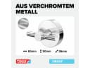 Tesa Handtuchhalter 1 x SMOOZ Edelstahlhaken Chrom Silber Glänzend Bild 3