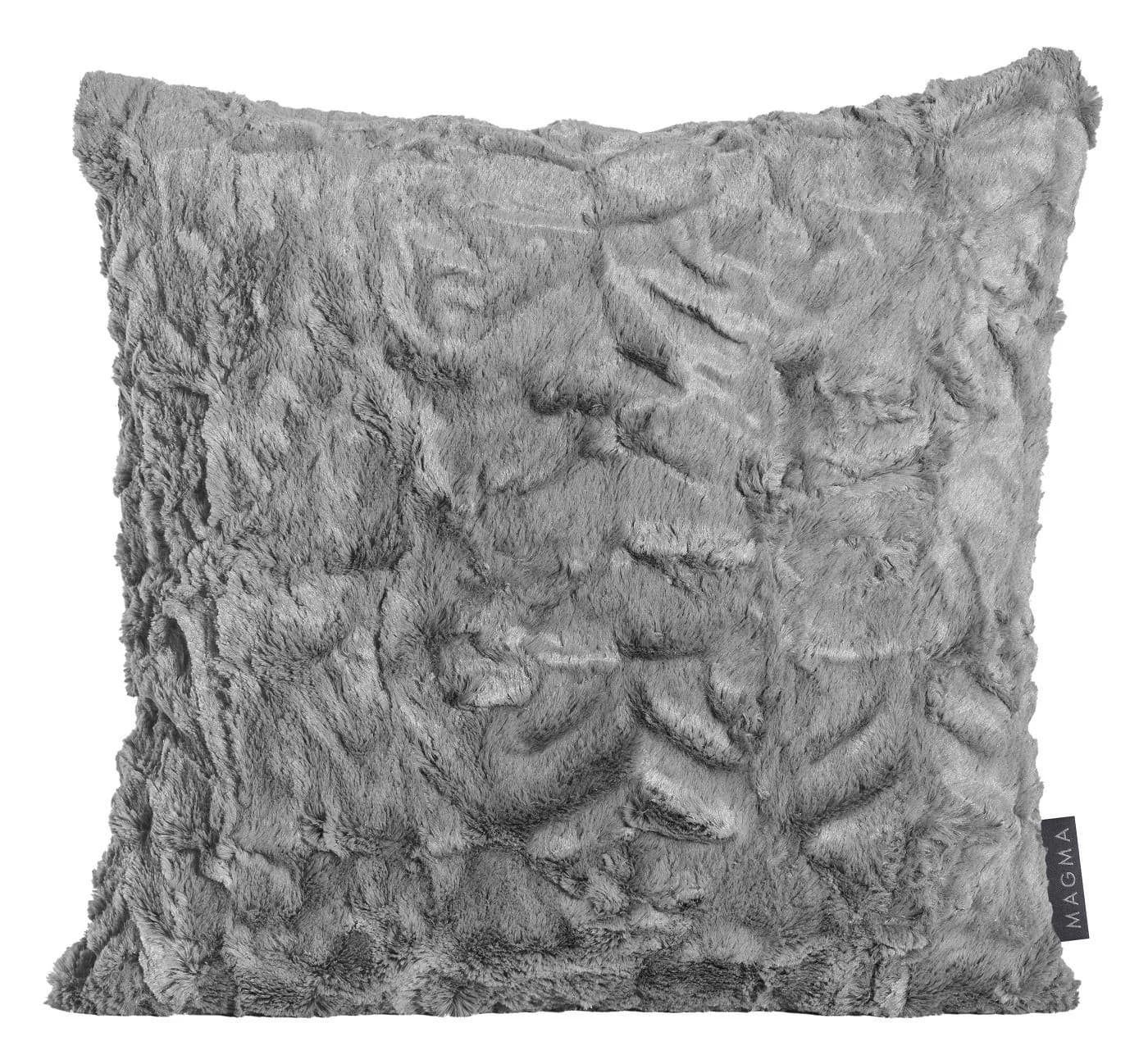 Magma Heimtex Kissenhülle 40x40cm Plüsch Grau