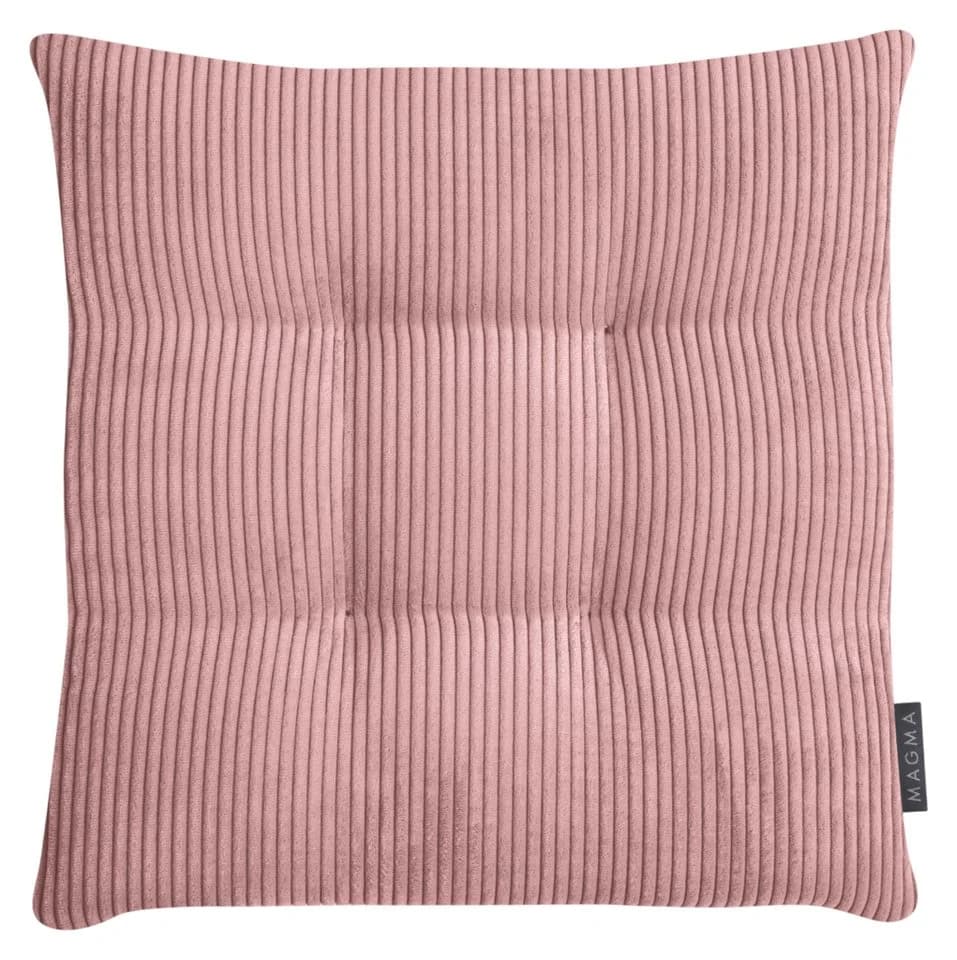Magma Heimtex Stuhlkissen 2er Set Inga Rosa Cordstoff - Bild 5
