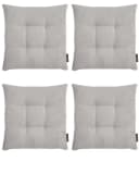Magma Heimtex Stuhlkissen 4er Set Inga Grau Cordstoff Bild 2