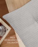 Magma Heimtex Stuhlkissen 4er Set Inga Grau Cordstoff Bild 3