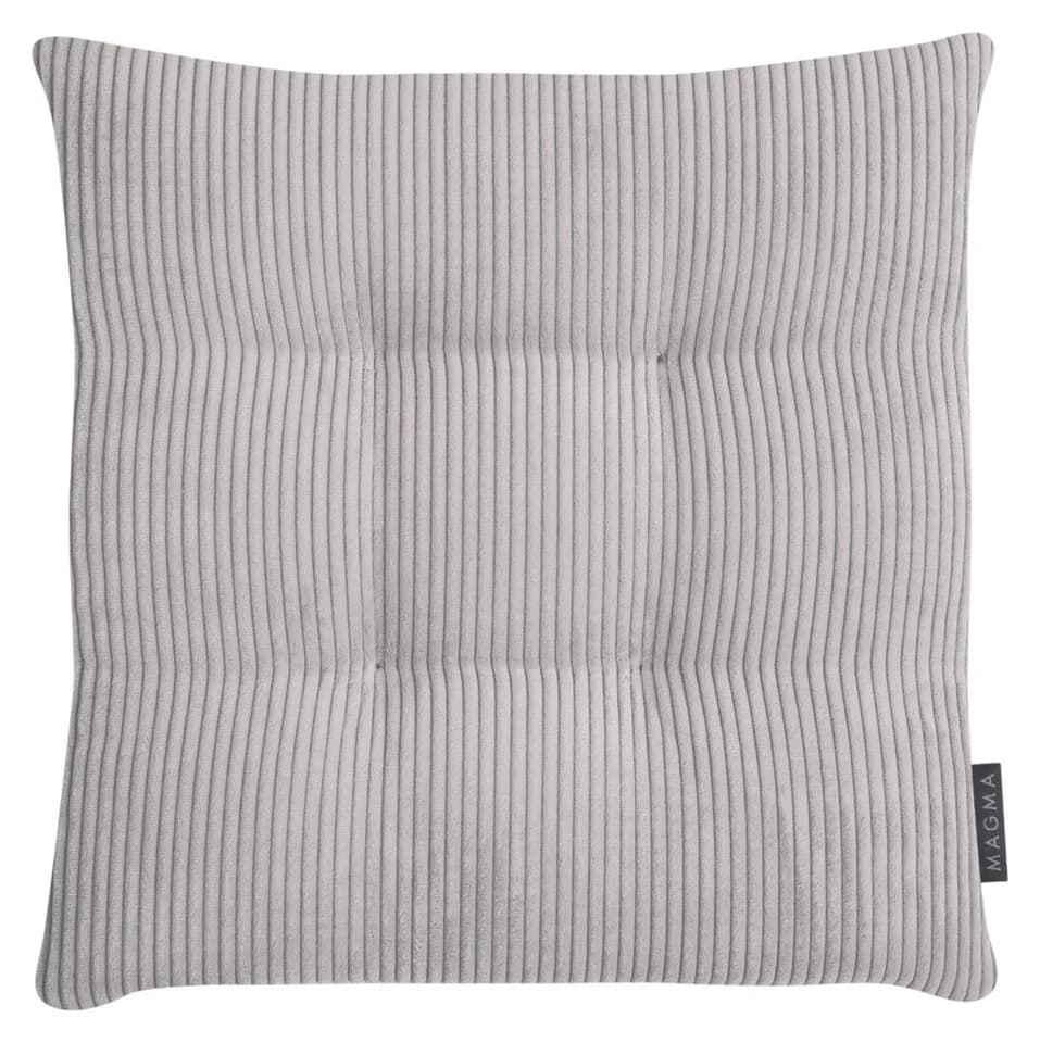 Magma Heimtex Stuhlkissen 4er Set Inga Grau Cordstoff - Bild 5