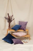 Magma Heimtex Kissenbezug Nobless 2er Set Rautenmuster Blau Bild 1