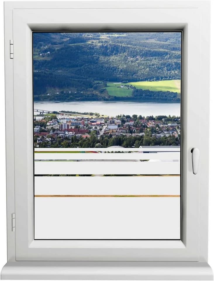 INDIGOS UG Fensterfolie StreifenSicht Blickdicht mit UV-Schutz - Bild 2