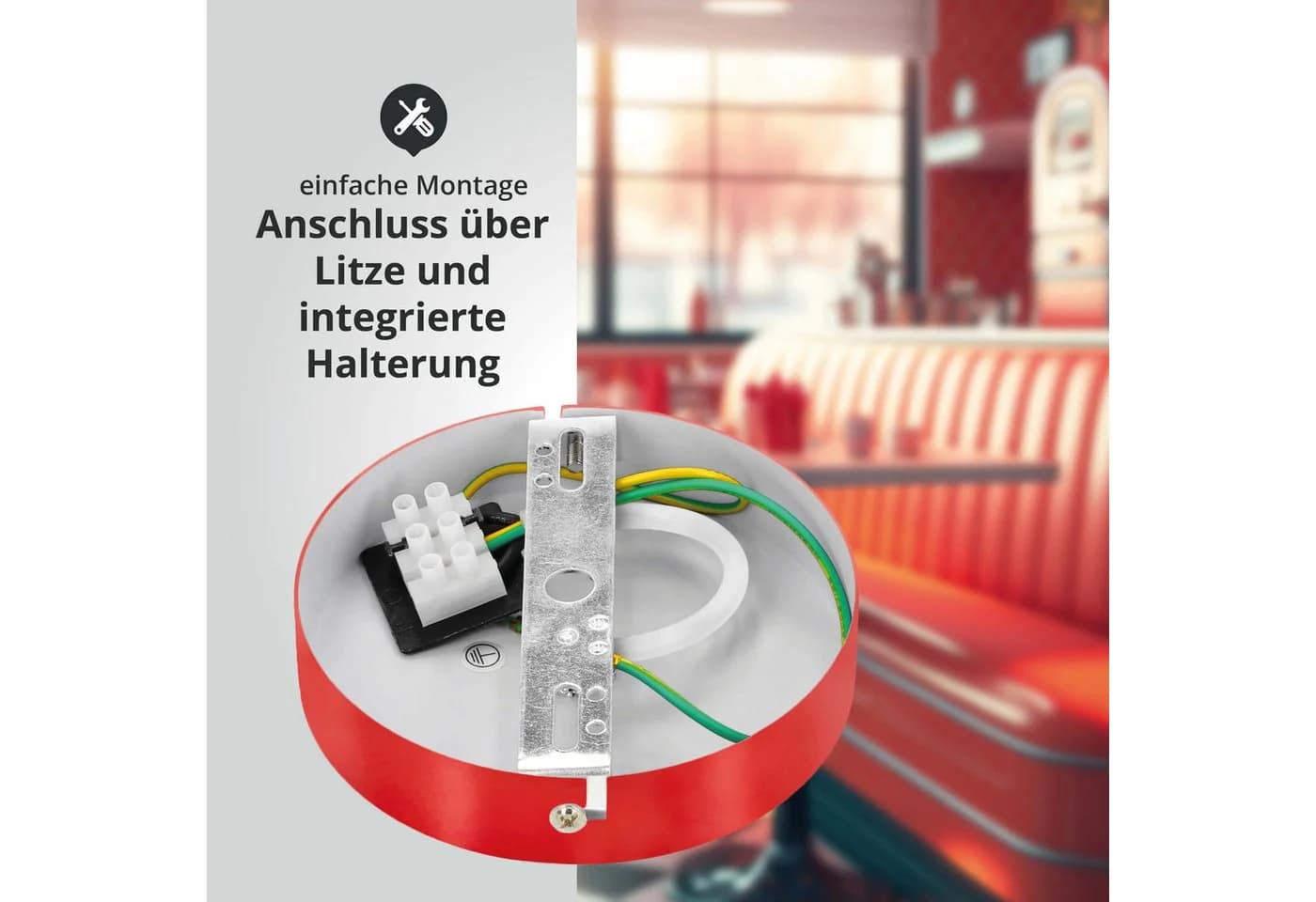 LED Universum Pendelleuchte Jada Rot Höhenverstellbar - Bild 5