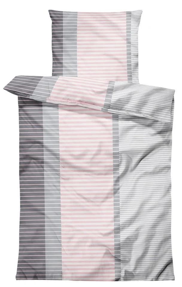One Home Bettwäsche Streifen Mikrofaser 4-teilig Modern - Bild 2