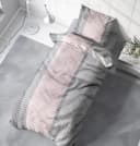 One Home Bettwäsche Streifen Mikrofaser 4-teilig Modern Bild 4