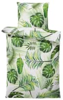 One Home Bettwäsche Tropical Mikrofaser 2-teilig Tropische Blätter Grün Bild 2