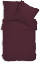 One Home Bettwäsche Uni Einfarbig Mikrofaser 3-teilig Bordeaux Bild 2