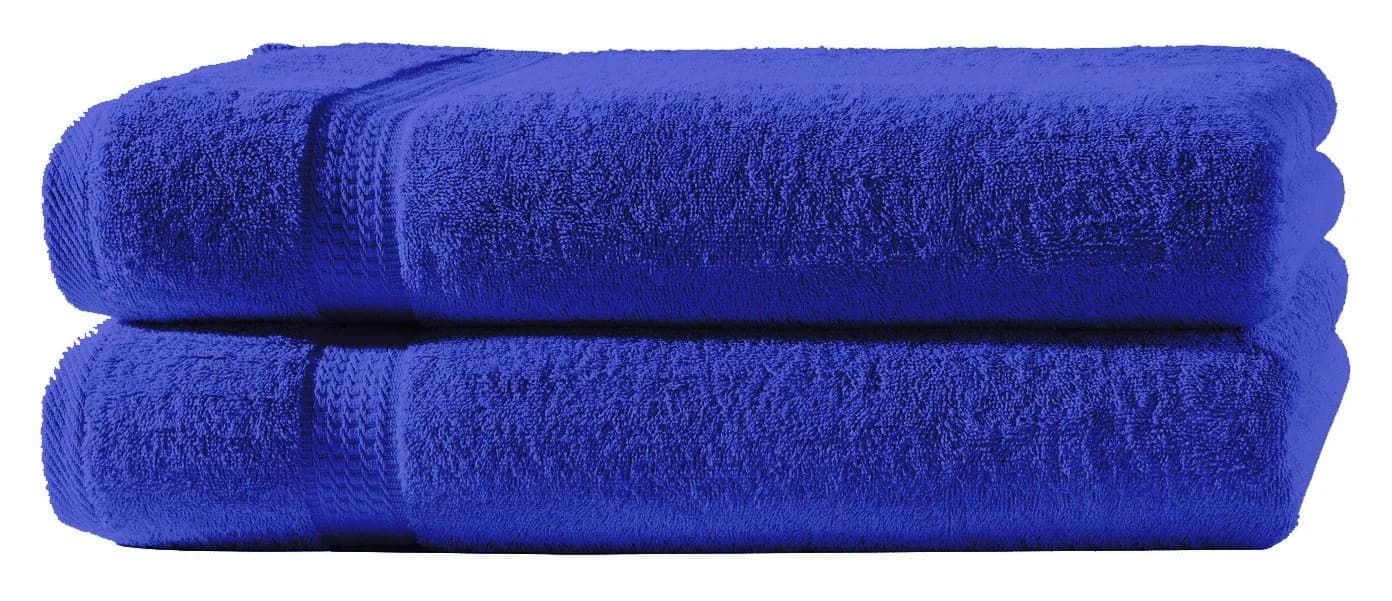 One Home Duschtuch Royal Frottee 2-Stück Blau Modern Bordüre - Bild 2